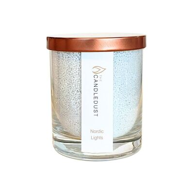 Vela perfumada de arena Nordic Lights de Candledust, 160 g