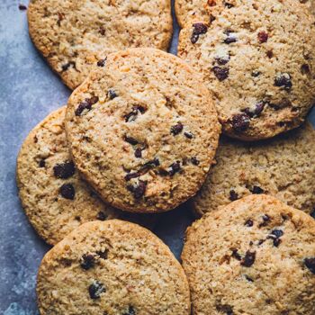 Biscuits aux noisettes et pépites de chocolat (sans gluten, sans produits laitiers, végétariens) 8