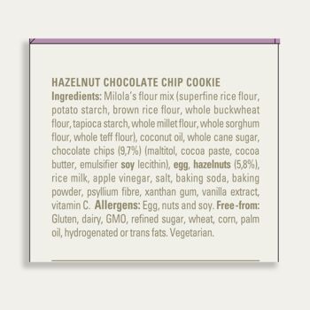 Biscuits aux noisettes et pépites de chocolat (sans gluten, sans produits laitiers, végétariens) 15