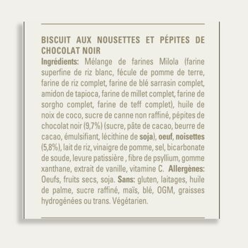 Biscuits aux noisettes et pépites de chocolat (sans gluten, sans produits laitiers, végétariens) 17