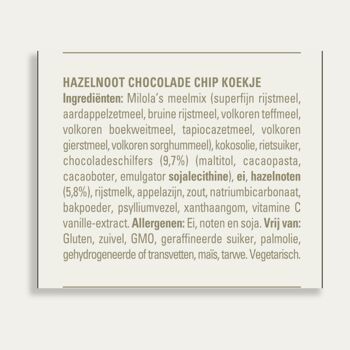 Biscuits aux noisettes et pépites de chocolat (sans gluten, sans produits laitiers, végétariens) 24