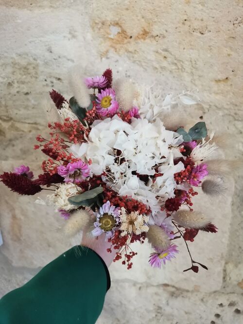 Bouquet séchée AMOUR TOUJOURS  Taille M
