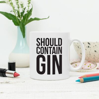 Should Contain Gin Mug