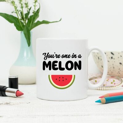 Eres uno en una taza de melón