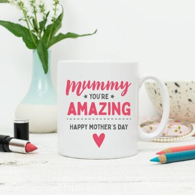 Mama sind Sie erstaunliche glückliche Tasse der Mutter Tages