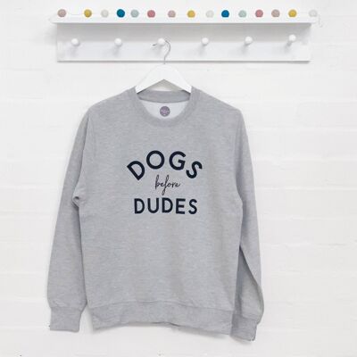 Hunde vor Typ-Damen-Sweatshirt