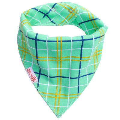 Dot bib 'Tartan Green' - baby bib