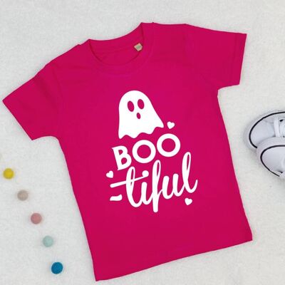 Maglietta per bambini di Halloween con il fantasma di Boo Tiful