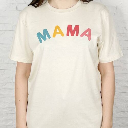 Mama T Shirt Bright With Hearts