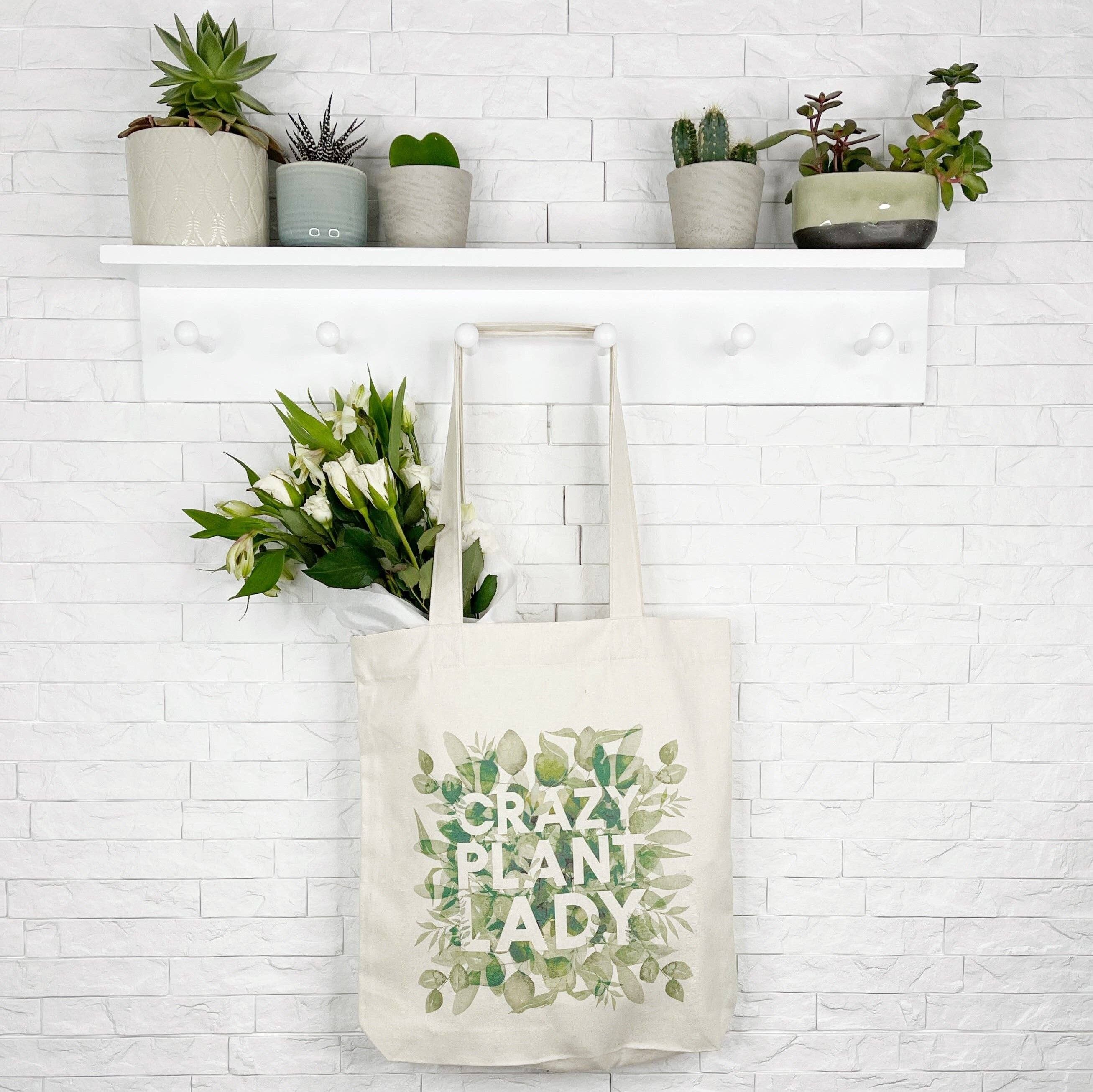 Borsa tote Crazy Plant Lady Houseplant