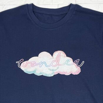 T-shirt bleu marine Wonder Cloud 2