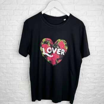 Amant Fleurs En Coeur T-shirt Noir 1
