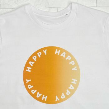 T-shirt à logo circulaire Happy 2