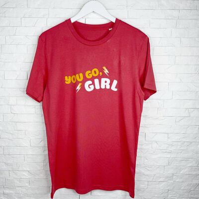 Sie gehen Mädchen-motivierendes Damen-T-Shirt