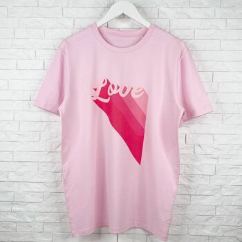 T-shirt Love Retro Rose Adulte 1