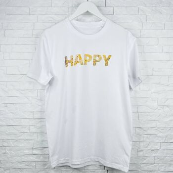 Happy Adult T Shirt Fleurs 2