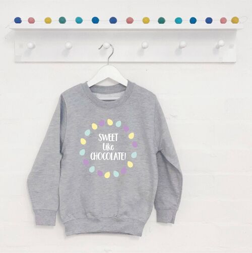 Sweet Like Chocolate Kids Easter Sweatshirt