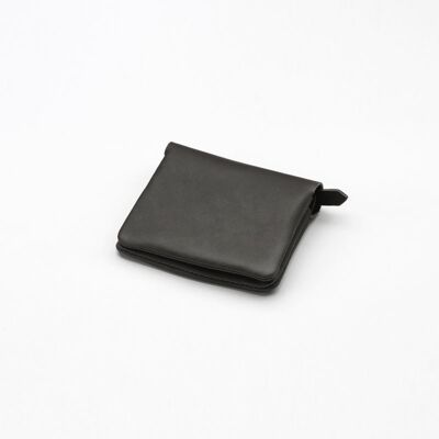 Grey leather wallet S