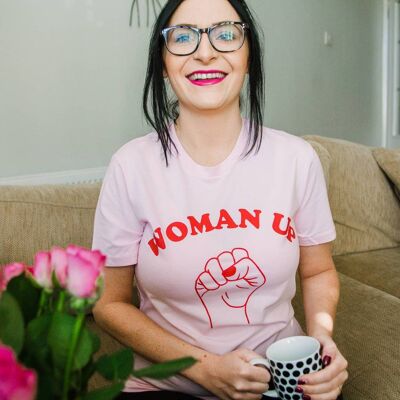 mujer arriba! Camiseta con eslogan feminista