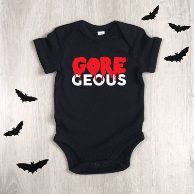 Gore-Geous Dripping Text Halloween Babygrow