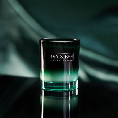 Green gradient candle