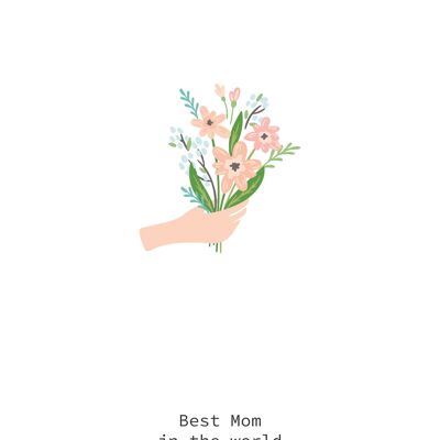 Best Mom in the World Postcard