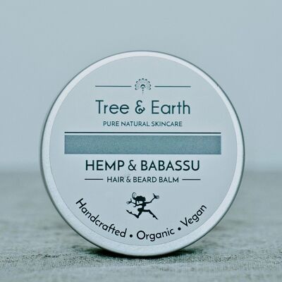 Hemp & Babassu Organic Hair & Beard Conditioner, 60ml