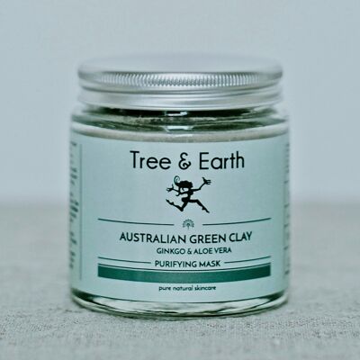 Purifying Australian Green Clay Mask, Ginkgo & Aloe vera 120ml