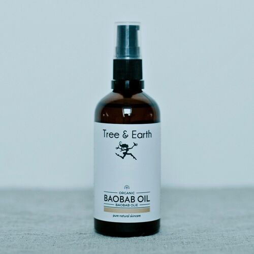 Baobab olie - Økologisk og Koldpresset, 100ml