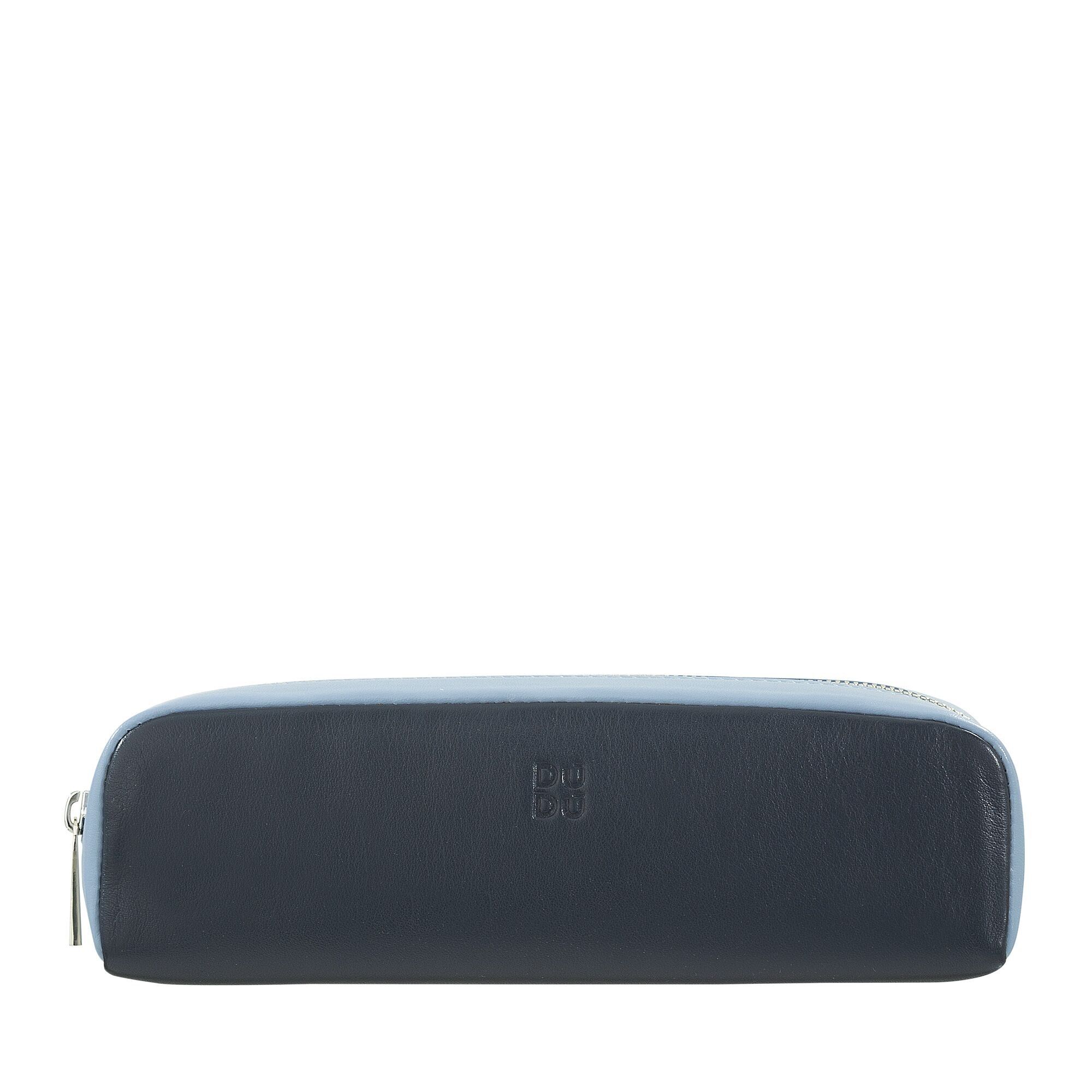 DUDU Leder Stifteetui Federmäppchen Beutelhalter Marine