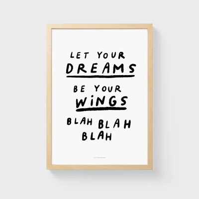 A3 Quote Wall Art Print 5