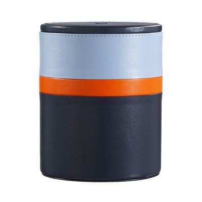 Estuche de cuero para guardar tarros DUDU multicolor azul marino