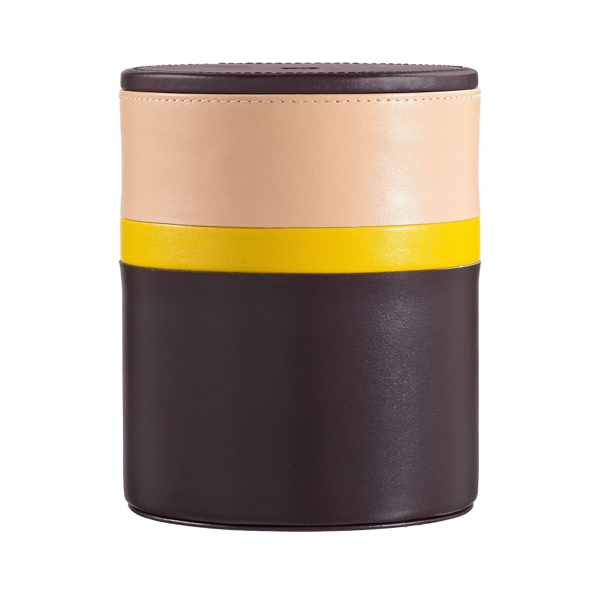 DUDU Contenitore in pelle multicolore bordeaux