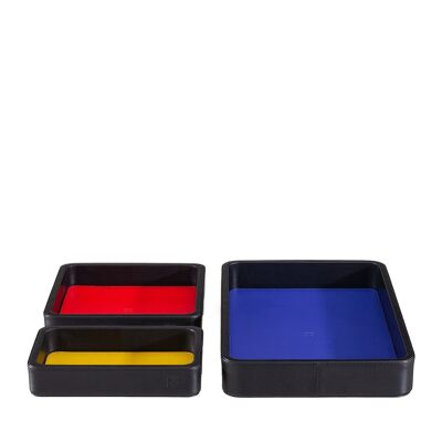 Colorful - Mondrian - Black