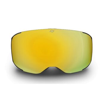 FREERIDE MAGNET | Monture: Noir, Verres: Or, Bracelet: Jaune fluor 2