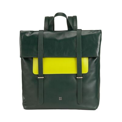 DUDU Zaino in pelle color mangrovie