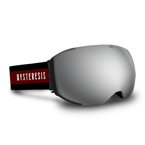 FREERIDE MAGNET | Frame: Black, Lenses: Silver, Strap: Wine