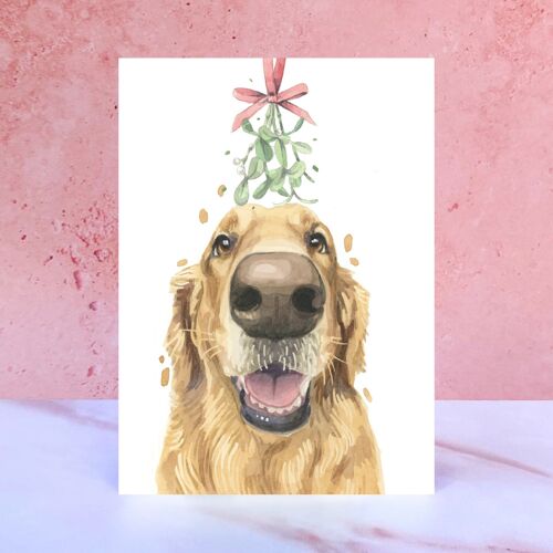 Golden Retriever Christmas Card