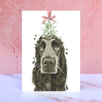 Carte de Noël Cocker Spaniel 1