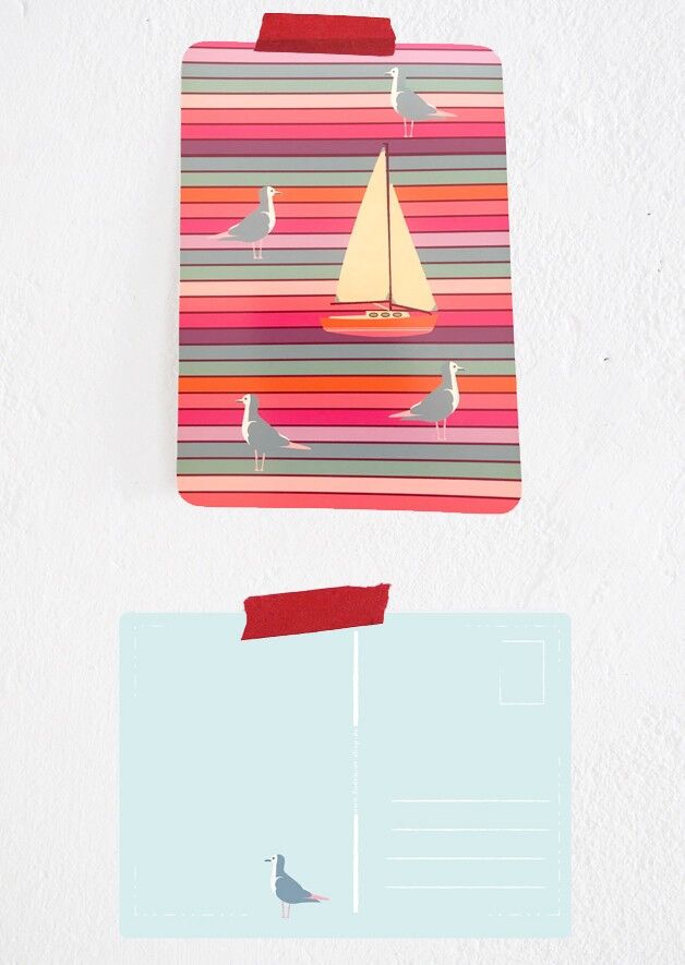 Nave arcobaleno da cartolina