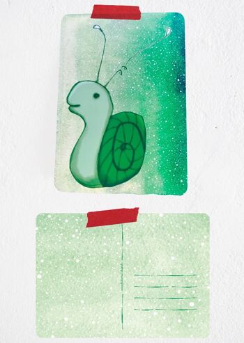 Carte postale escargot Ludwig 3