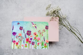 Carte postale de prairie aquarelle 1