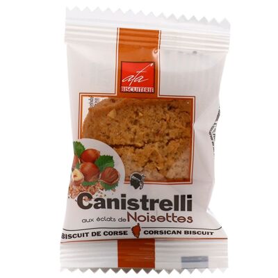 Canistrelli individuels 16g "noisettes". Vendu par carton de 200 pièces, 3.2Kg