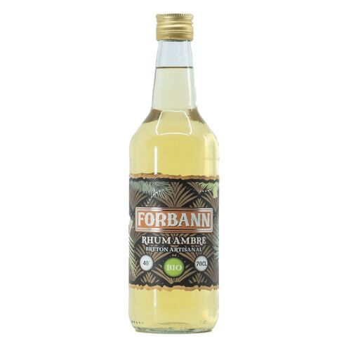 Rhum ambré FORBANN 40% 70cL BIO Breton