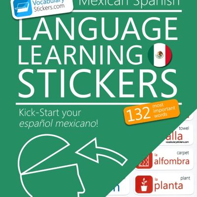 🇲🇽 Aufkleber zum Erlernen der mexikanischen Sprache