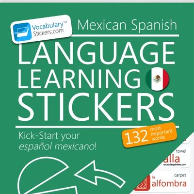 🇲🇽 Aufkleber zum Erlernen der mexikanischen Sprache