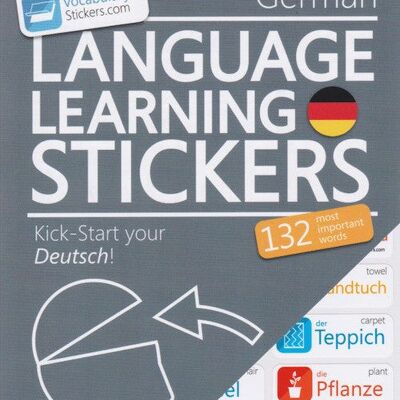 🇩🇪 Autocollants d'apprentissage de la langue allemande