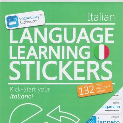 🇮🇹 Aufkleber zum Erlernen der italienischen Sprache