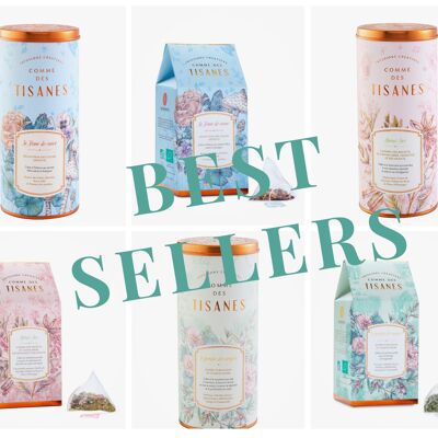 Pack Best Sellers Organic Herbal Teas