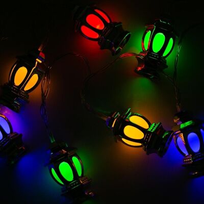 Laterne Lichterkette - Mehrfarbig